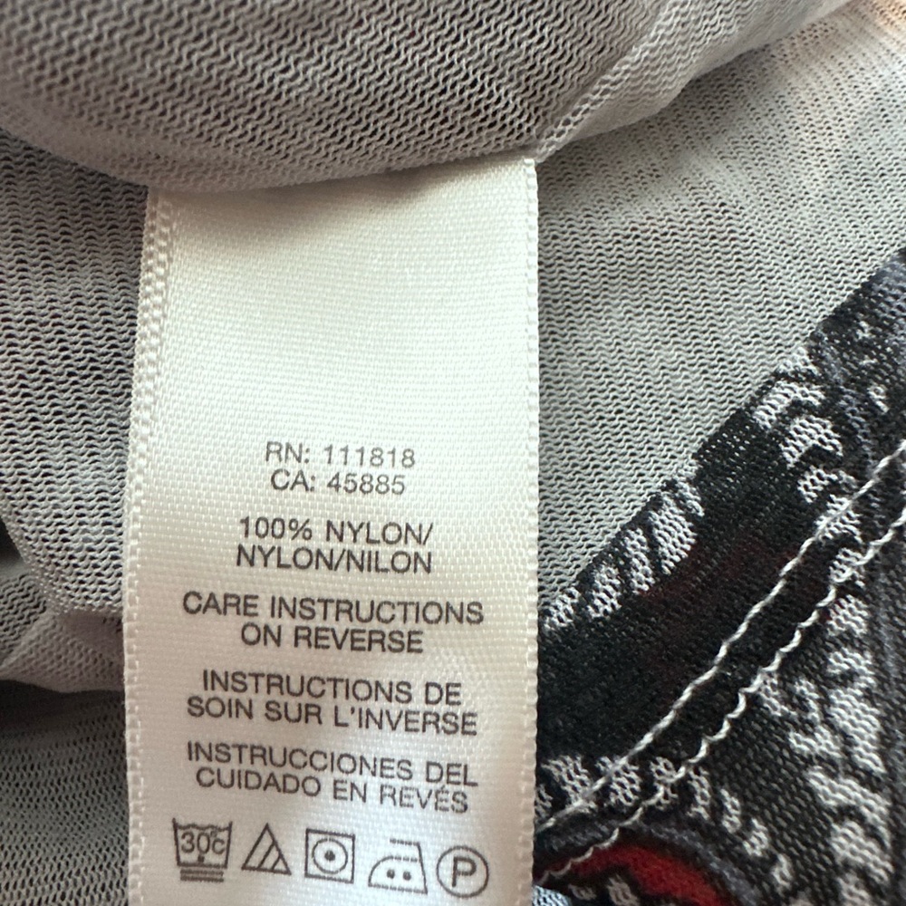 Michael Kors red, gray & black Paisley print sleeveless top size XL - Picture 10 of 10